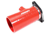 Perrin 2022 + Subaru WRX Red 3in Turbo Inlet Hose w/ Nozzle (Short) - Fabrication