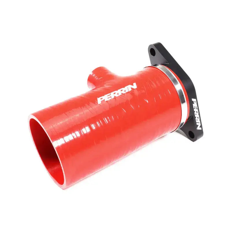 Perrin 2022 + Subaru WRX Red 3in Turbo Inlet Hose w/ Nozzle (Short) - Fabrication