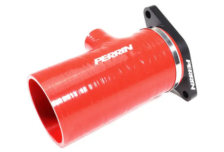 Perrin 2022 + Subaru WRX Red 3in Turbo Inlet Hose w/ Nozzle (Short) - Fabrication