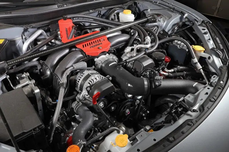 Perrin 22-23 Subaru BRZ/Toyota GR86 Silicone Inlet Hose (3in. ID / SS Wire) - Black - Truck & Automotive