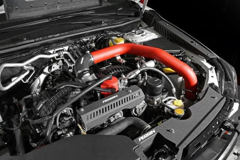 Perrin 22-23 Subaru WRX Front Mount Intercooler Kit (Red Tubes & Silver Core) - Truck Automotive