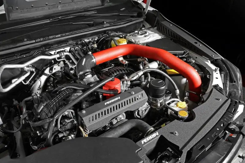 Perrin 22-23 Subaru WRX Front Mount Intercooler Kit (Red Tubes & Black Core) - Truck Automotive