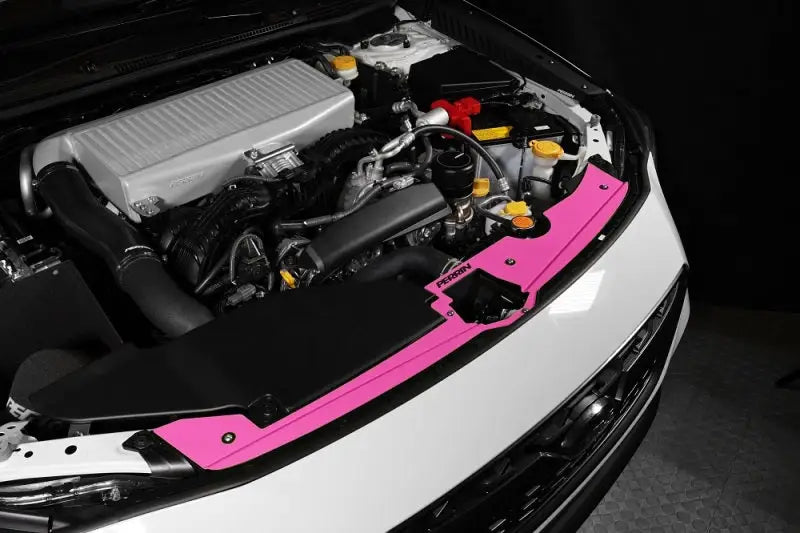 Perrin 22-23 Subaru WRX Radiator Shroud - Hyper Pink - Truck & Automotive
