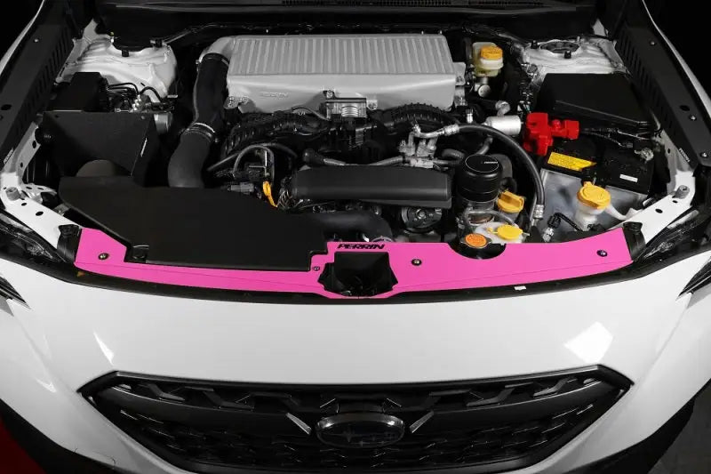 Perrin 22-23 Subaru WRX Radiator Shroud - Hyper Pink - Truck & Automotive