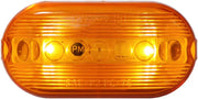 Oval amber LED light from Peterson Mfg 35A-MV-BT2 for peterson mfg 125’x2’ bt2