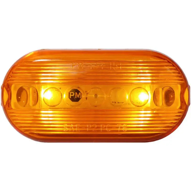 Oval amber LED light from Peterson Mfg 35A-MV-BT2 for peterson mfg 125’x2’ bt2