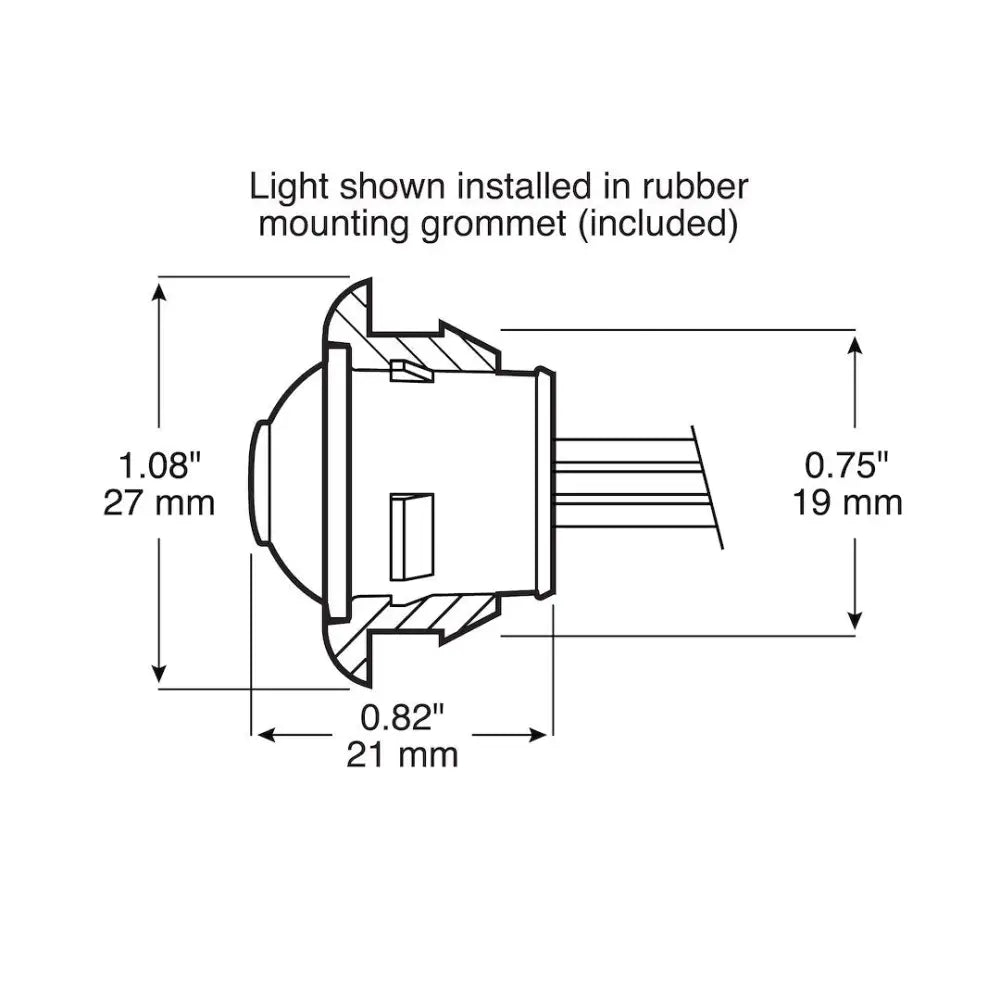 Peterson MFG Hardwired Design Clearance Light M277A-BT3 - Led MKR Clrance Lht 3-Wire Amb