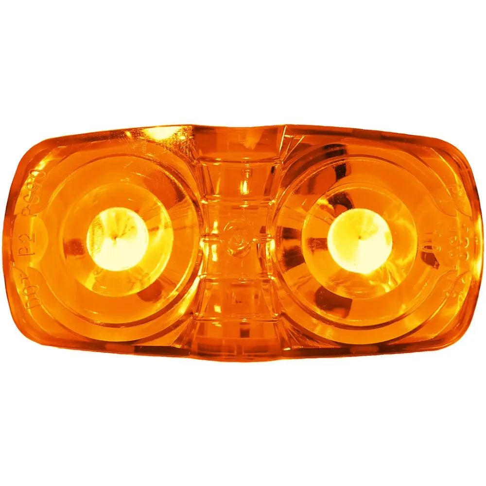 Peterson MFG Limited Lifetime Warranty Clearance Light 38A-MV - Led Rect Dbl Bulls-EYE X2