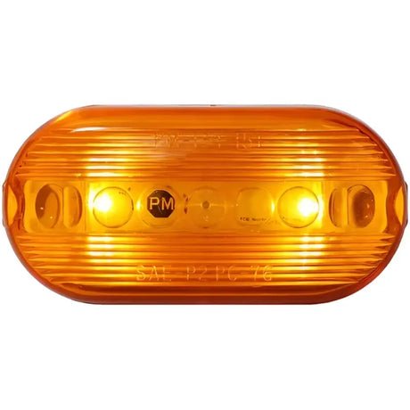 Peterson Mfg M35A-MV LED motorcycle light with oval amber lens