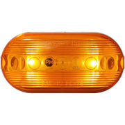 Peterson MFG M35A-MV LED motorcycle indicator with oval amber light 4.125x2 inches