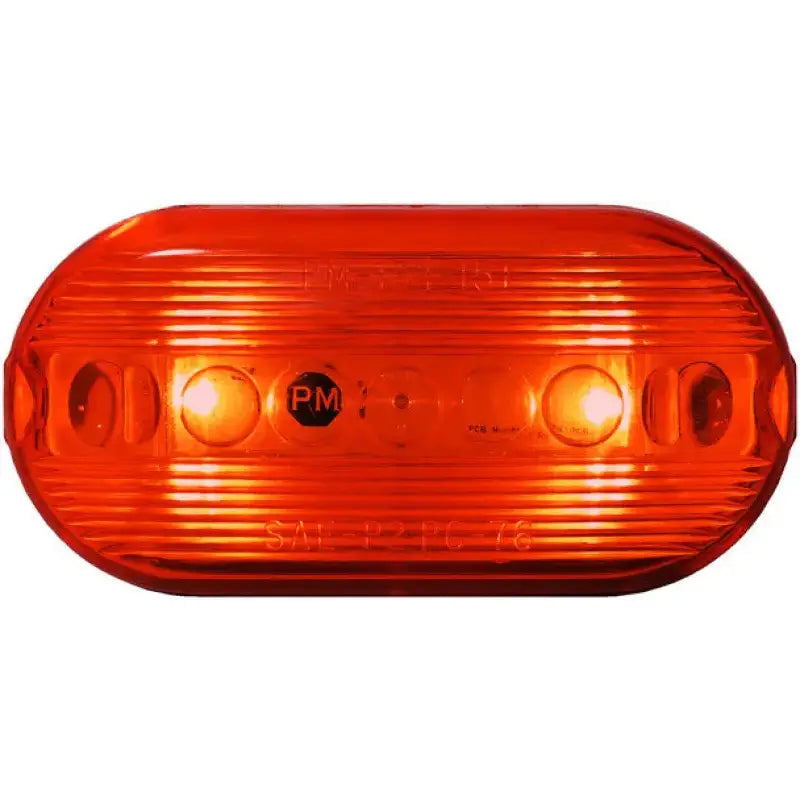 Peterson Mfg M35R-MV LED motorcycle PC oval orange light for bikes