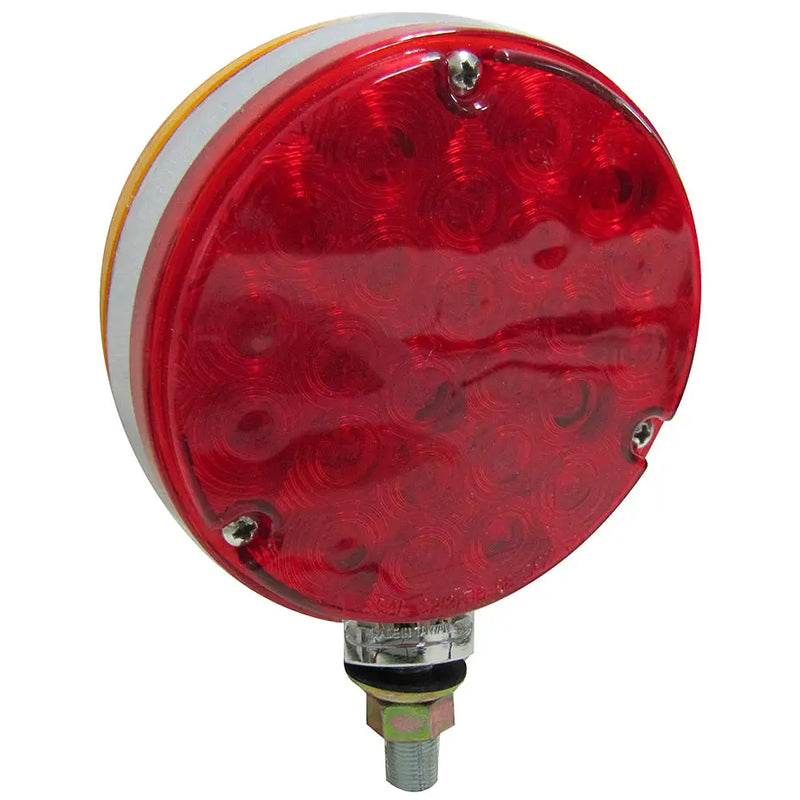 Peterson MFG Single Stud Pedestal Mount Parking/ Turn Signal Light Assembly V338-2 - Red Led Amber Park