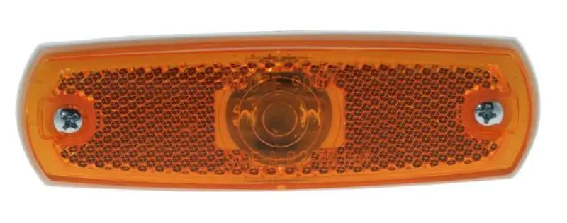 Amber rectangular reflector with mounting screws for Peterson Mfg V35A-BT2 Led Light