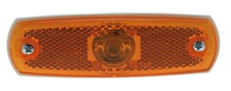Amber rectangular reflector with mounting screws for Peterson Mfg V35A-BT2 Led Light