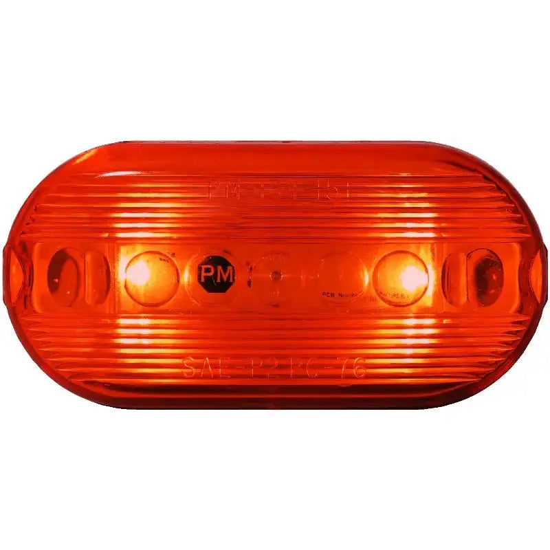 Oval orange LED light on Peterson Mfg V35R-BT2 led pc lgt product shot