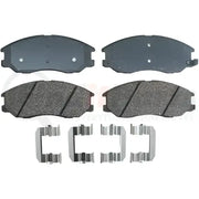 Automotive disc brake pad set for PGD1097C brakes PGD ceramic featuring high-performance materials