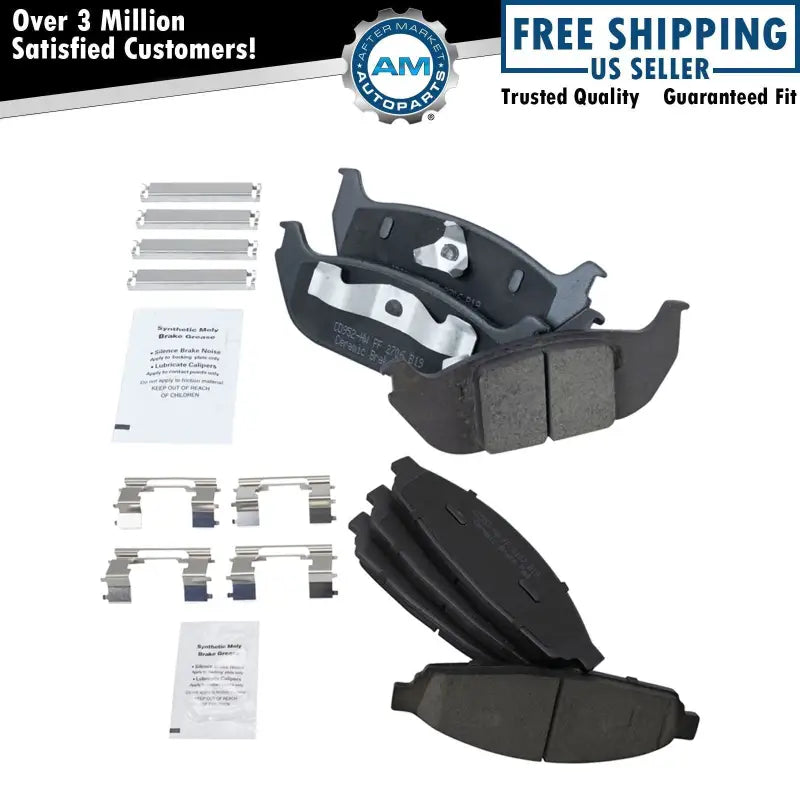 Automotive disc pads and hardware for PGD953C R/M brakes ceramic disc pads