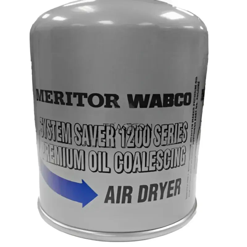 Silver air dryer canister.