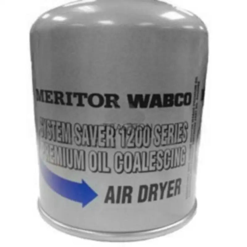 Silver air dryer canister.