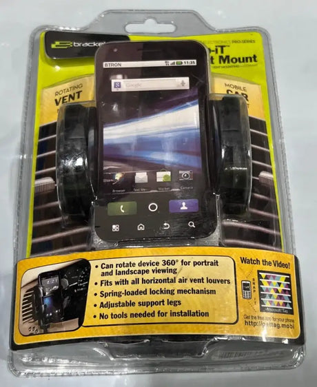 PHV-200-BL Bracketron Mobile Grip It Vent Mount - iPod/ iPhone/ Smartphone