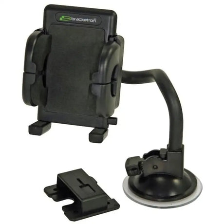 Black car phone holder with suction cup windshield mount PHW-203-BL Mobile Grip-It windshield