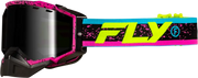 Zone Snow Goggle Pink/Blk W/Pink Mirror/Rose Lens - FLY RACING