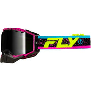 Zone Snow Goggle Pink/Blk W/Pink Mirror/Rose Lens - FLY RACING