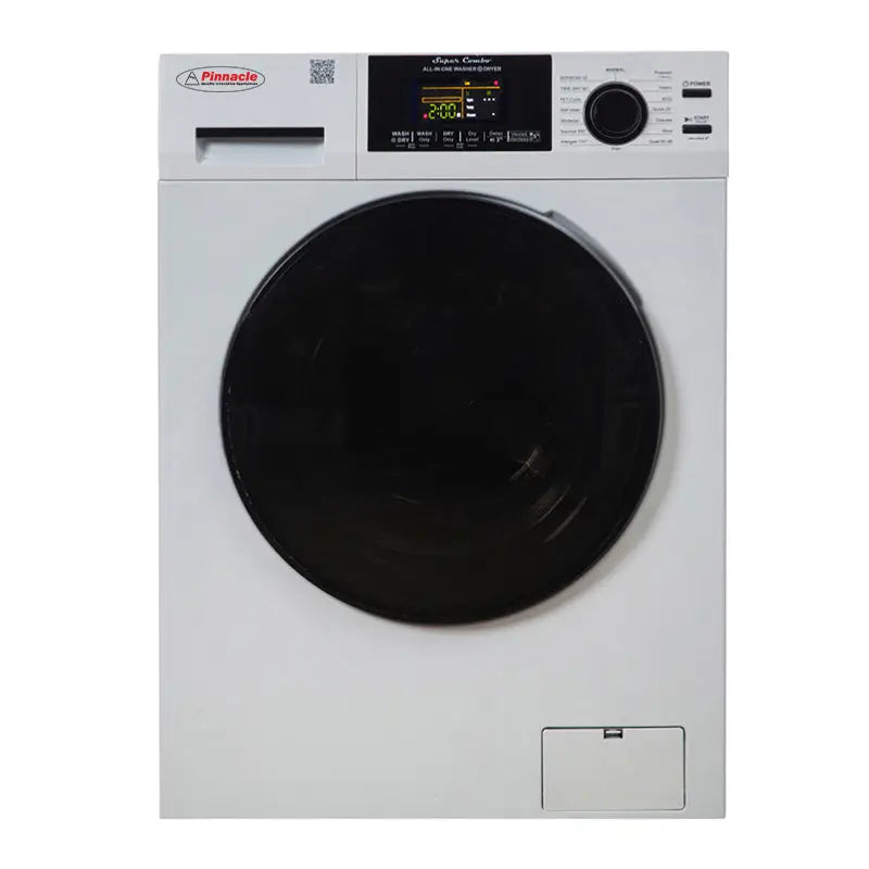 Pinnacle Delay Start And Oversuds Control Clothes Washer/ Dryer Combo Unit 22-4600 L W - White Super 15LBS