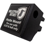 Bulletproof Hitches Pintle Mount Attachment for 2-5/16 ball, heavy-duty and durable for secure towing.