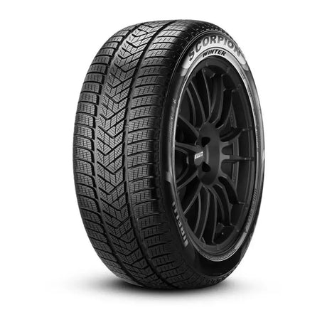 Winter tire with directional tread featuring Pirelli Scorpion Winter Tire for Mercedes-Benz