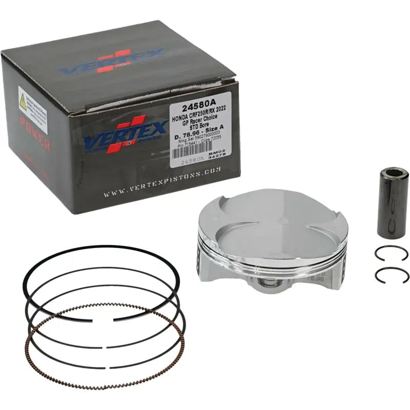 VERTEX Piston Kit Gp Rc Forged 78.96/Std 14.1:1 Hon for Powersports