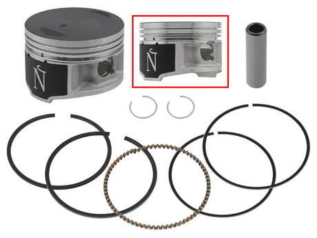NAMURA Piston Kit Nikasil Cyl 70.97/+1.0 Yam for Powersports