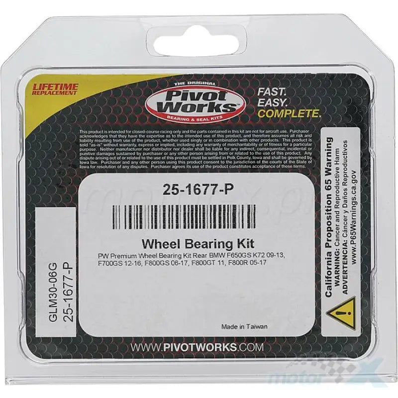 Pivot Works 25-1677-P Premium Wheel Bearing Kit Bearings - Drive