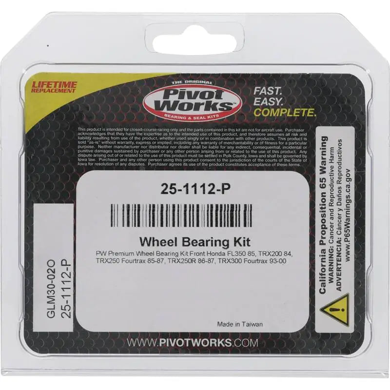Pivot Works Pw Premium Wheel Bearing - Pivot Works