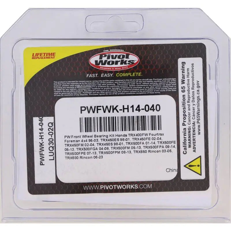 Pivot Works PWFWK-H14-040 Pivot Works Hon Atv Fw Brng Kt