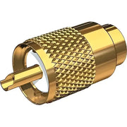 PL-259-8X-G Shakespeare Gold Plated Pl-259 Connect W/Ug176 - Antenna Cable Connector