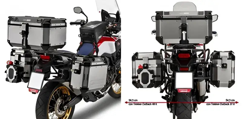 PL1144CAM hard luggage mounting hardware for motorcycle with luggage cases