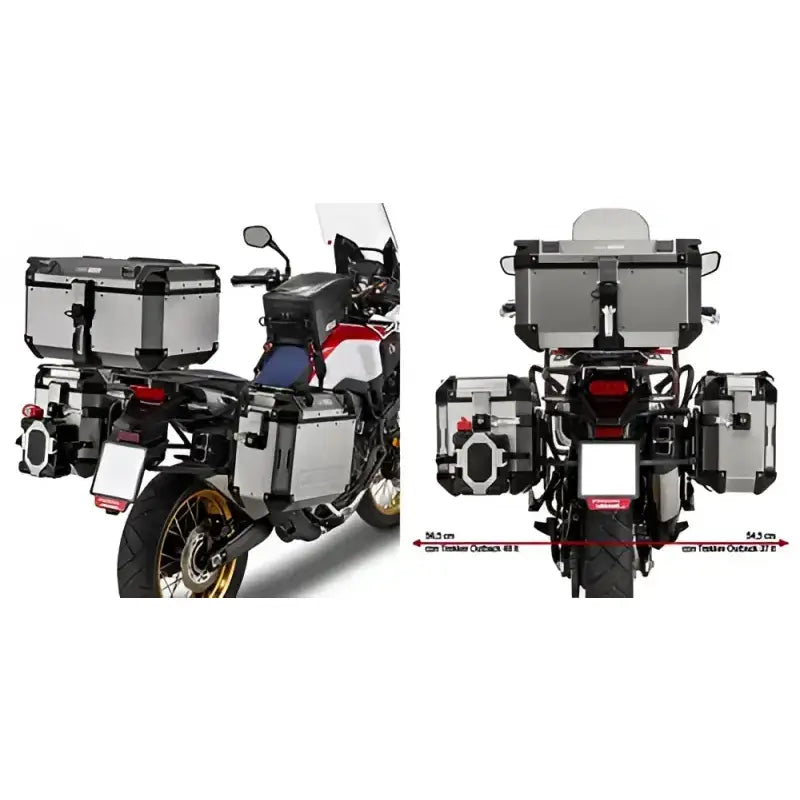 PL1144CAM hard luggage mounting hardware for motorcycle with luggage cases