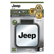 Plasticolor Universal Fit Trailer Hitch Cover 002304R01 - Jeep Metal Plate Silicone Plu