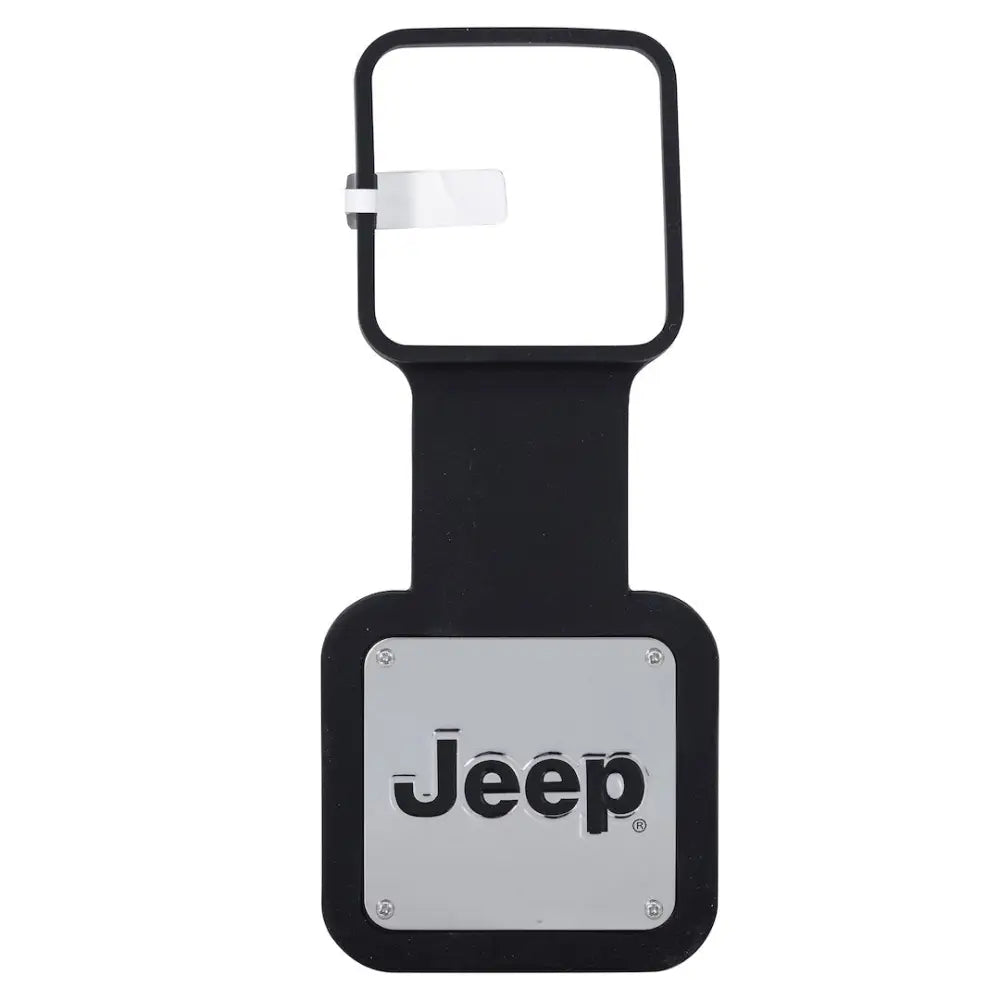 Plasticolor Universal Fit Trailer Hitch Cover 002304R01 - Jeep Metal Plate Silicone Plu