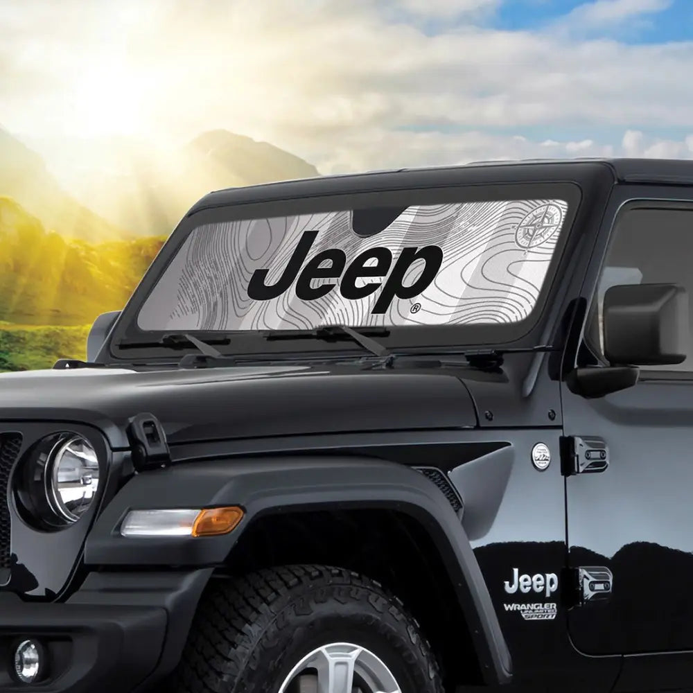 Plasticolor No Supplier Warranty Windshield Shade 002791R01 - Jeep Wrangler Rubber Duck Accordion
