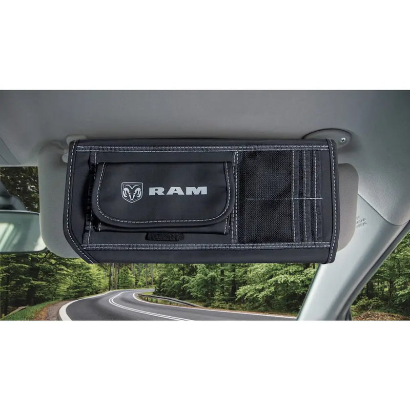 Plasticolor Water-Resistant Fabric For Easy Care Cargo Organizer 006197R01 - Gray Ram Media Visor