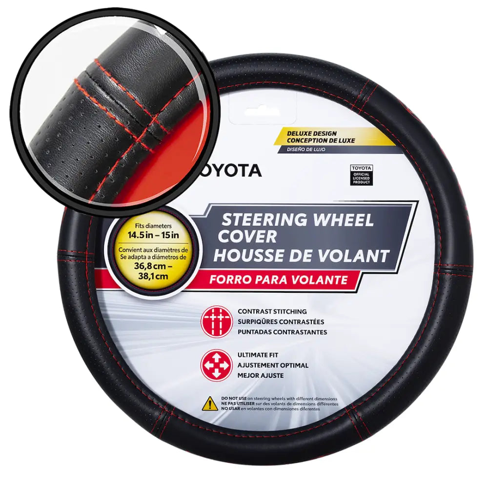 Plasticolor Easy Installation Steering Wheel Cover 006498R01 - Toyota Deluxe Swc