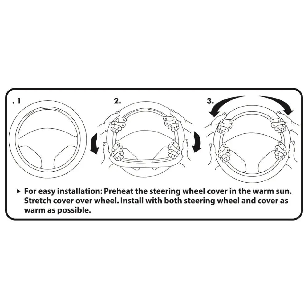 Plasticolor Easy Installation Steering Wheel Cover 006498R01 - Toyota Deluxe Swc