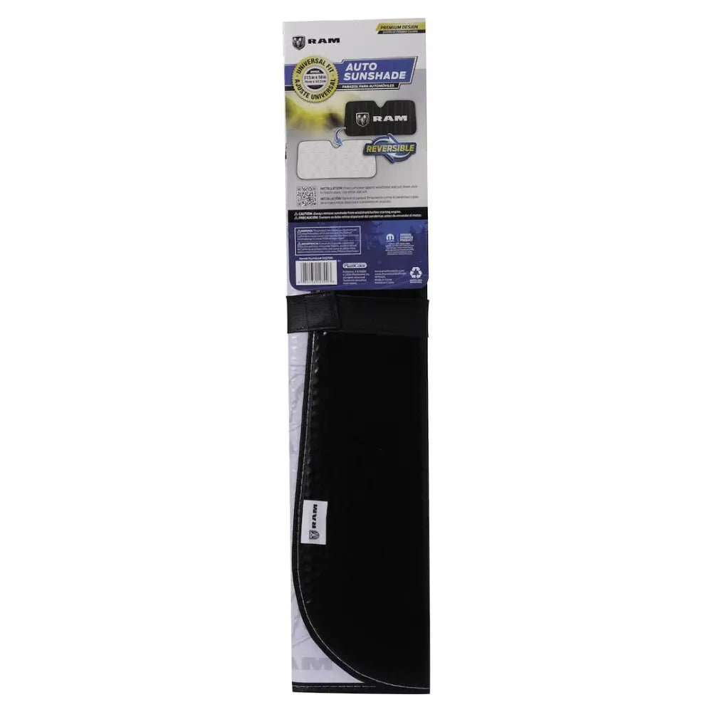 Plasticolor Protects Car Interior Windshield Shade 002799W01 - Ram Blackout 2-Sided Print Accordio