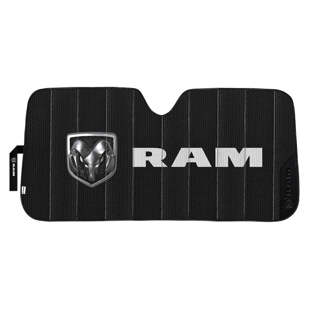 Plasticolor Protects Car Interior Windshield Shade 002799W01 - Ram Blackout 2-Sided Print Accordio