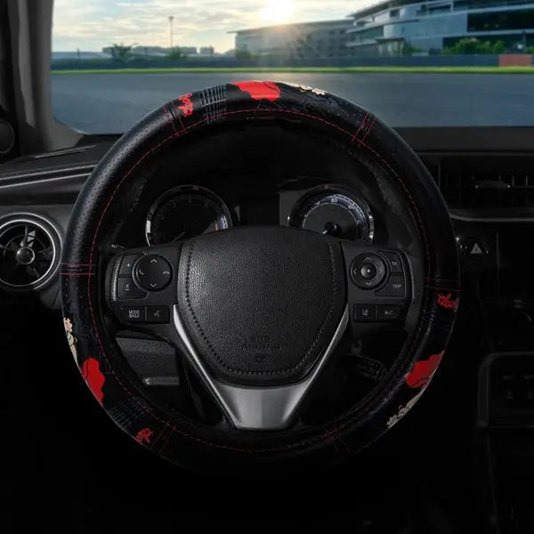 Plasticolor Comfortable Leather-Like Feel Steering Wheel Cover 006783R01 - Betty Boop Skyline Speed Grip Swc