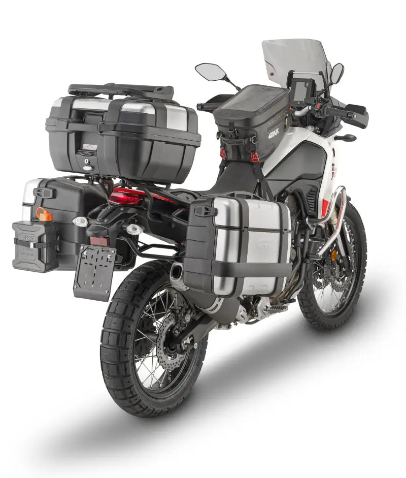 PLO2145MK hard luggage mounting hardware for motorcycle with luggage on bike