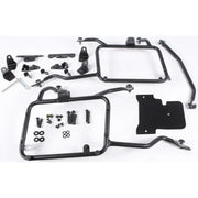 Motorcycle luggage rack kit with mounting hardware for hard luggage mounting on BMW