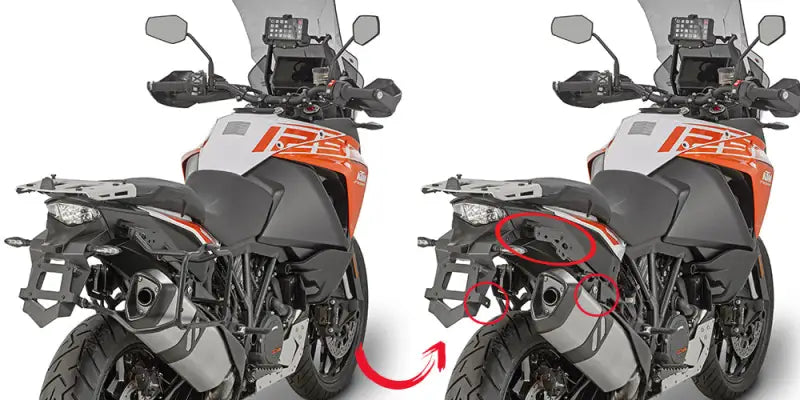 PLR7706 Side Case Hardware - Hard Luggage Mounting